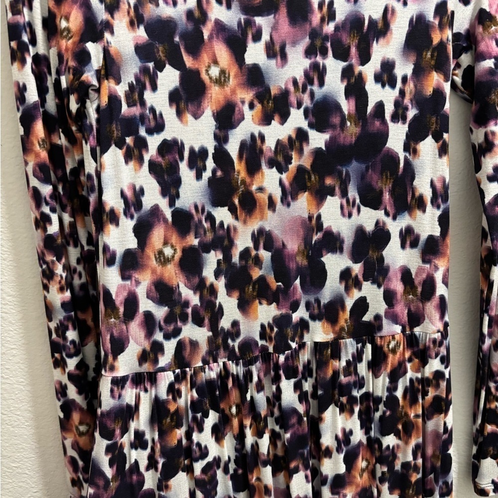 Saint + Sofia Maxi, Long-Sleeve Dress, Size USA 4 - Picture 5 of 10